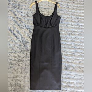 cinq a sept Black Midi Dress